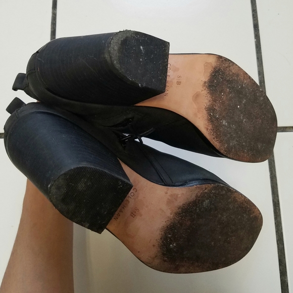 Cole Haan Grand OS Matte Leather Ankle High Heeled Boots - Picture 10 of 10